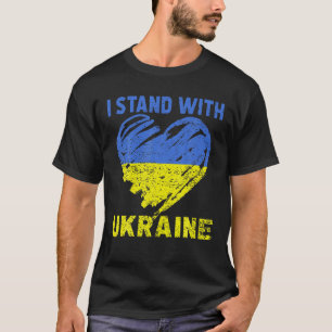 Camiseta Amante ucraniano estoy con el corazón de Ucrania