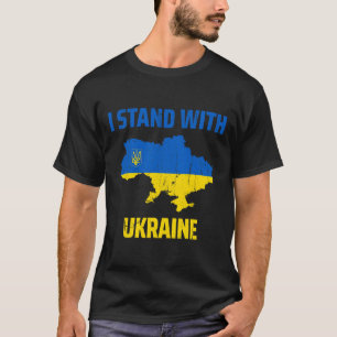 Camiseta Amante ucraniano Me mantengo con Ucrania