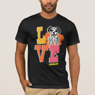 Camiseta Amantes dálmatas color lindo