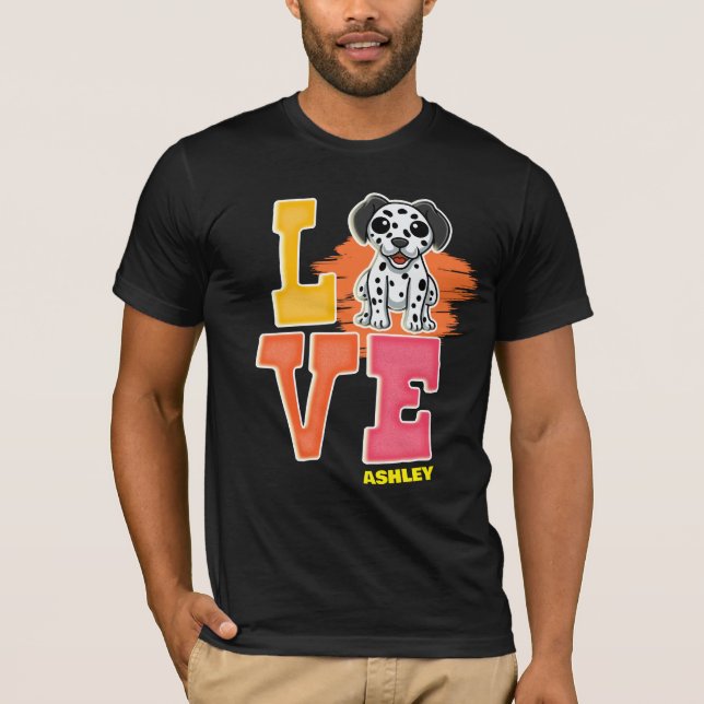 Camiseta Amantes dálmatas color lindo (Anverso)
