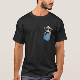 Camiseta Amantes de animales de granja ovejas de bolsillo l