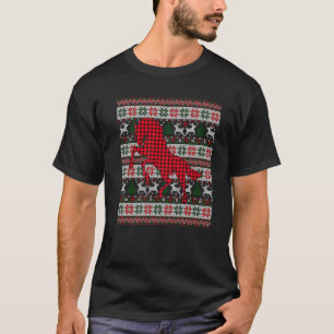 Camiseta Amantes de caballos rojos de búfalo encarnados de 