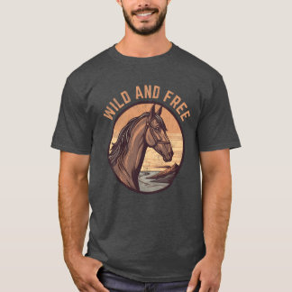 Camiseta Amantes de caballos salvajes y libres