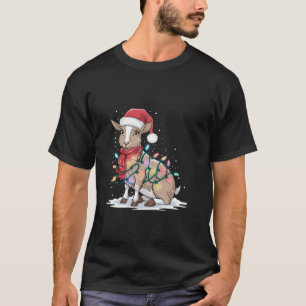 Camiseta Amantes de cabra divertidos árboles de Navidad ilu