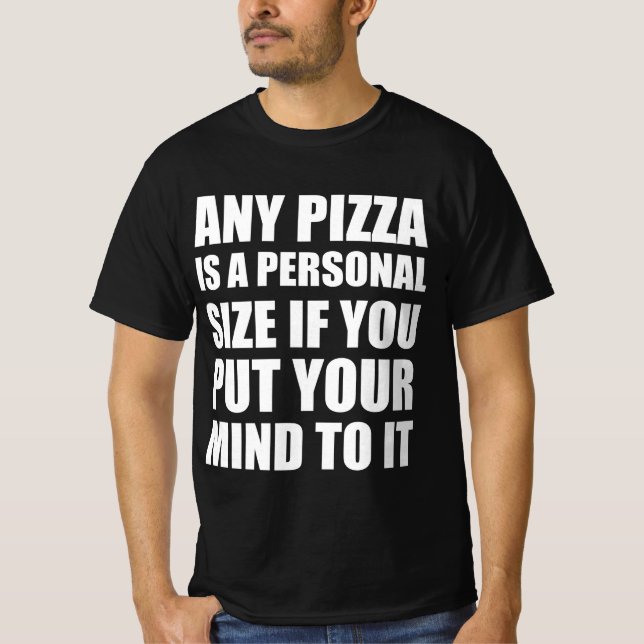 Camiseta Amantes de citas divertidas de pizza  (Anverso)