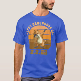 Camiseta Amantes de Dabbing Groundhog, Retro Happy Groundho
