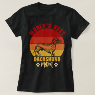 Camiseta Amantes de Dachshund, la mejor madre de Dachshund
