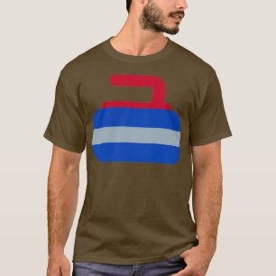 Camiseta Amantes de deportes de invierno Curling Rock Curli