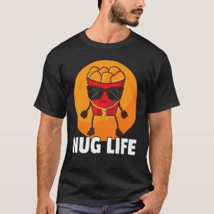 Camiseta Amantes de Gangster Tenders Nug Life de Chicken Nu