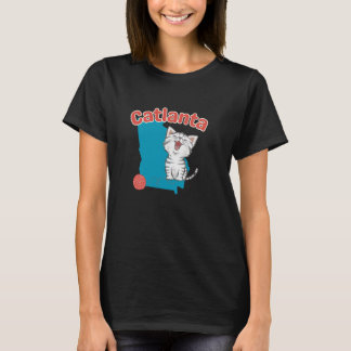 Camiseta Amantes de Gatos Atlanta Georgia Papá Gato Mamá Ga