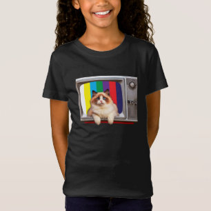 Camiseta Amantes de gatos de televisión, vigilantes de tele