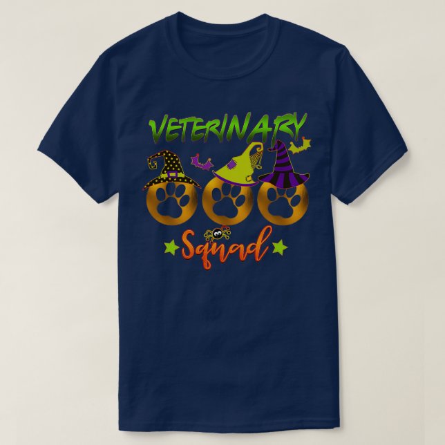 Camiseta Amantes de Halloween para Mascotas del Escuadrón V (Diseño del anverso)