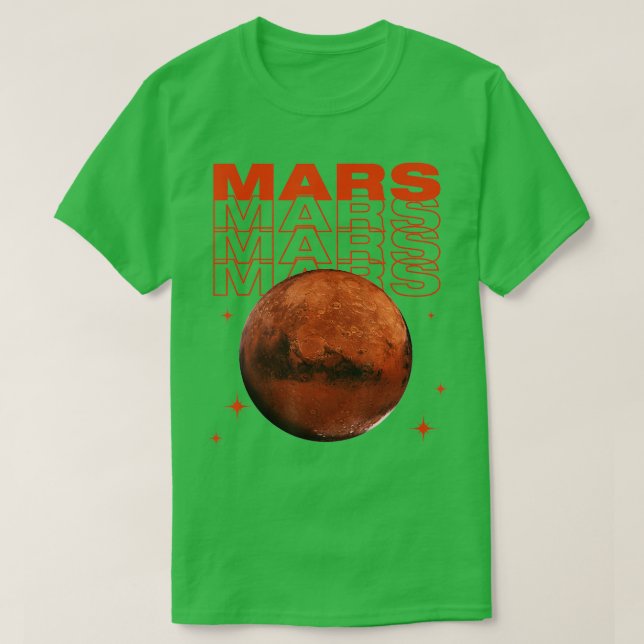 Camiseta Amantes de la astronomía del planeta Marte amantes (Diseño del anverso)
