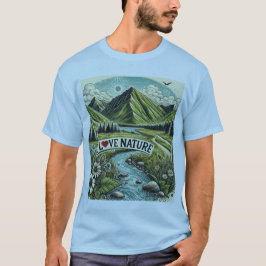 Camiseta Amantes de la aventura, amo a la naturaleza, al ai