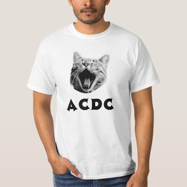 CAMISETA AMANTES DE LA BANDA DE MÚSICA METALIZADO DE ACDC M (Anverso)