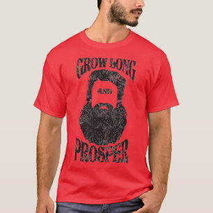 Camiseta Amantes de la barba larga y de la barba vintage má
