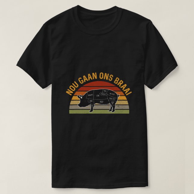 Camiseta Amantes de la barbacoa sudafricana Grilli de Nou G (Diseño del anverso)