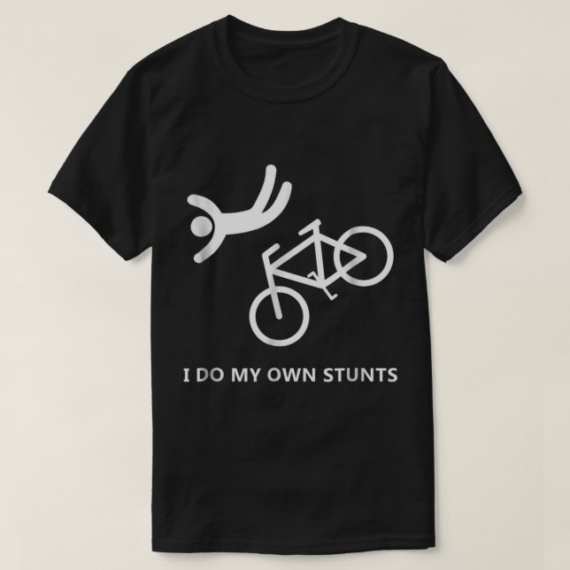 Camiseta Amantes de la bicicleta - Hago mis propias maniobr (Diseño del anverso)