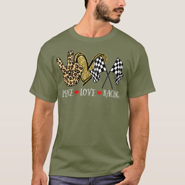 Camiseta Amantes de la Carreras Leopard de la Carreras de a (Anverso)