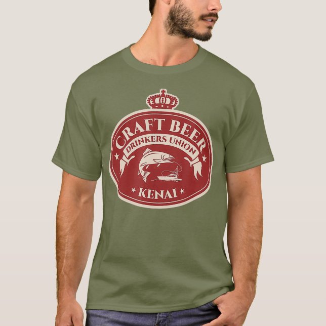 Camiseta Amantes de la Cerveza Craft Kenai Alaska (Anverso)