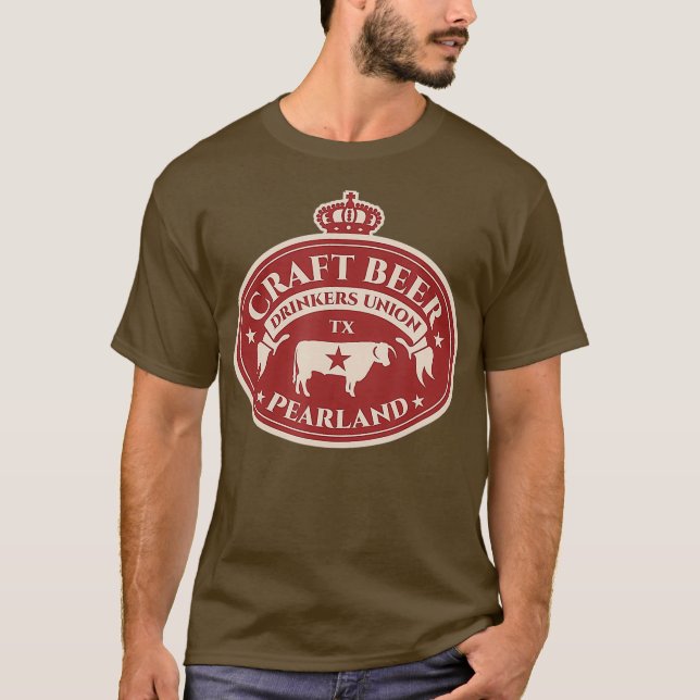 Camiseta Amantes de la cerveza Craft - Pearland Texas (Anverso)