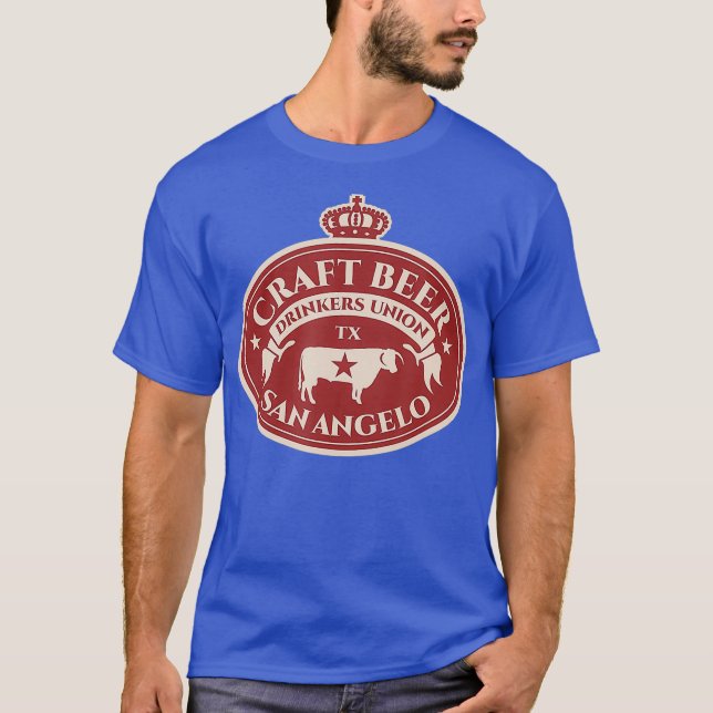 Camiseta Amantes de la cerveza Craft - San Angelo Texas (Anverso)