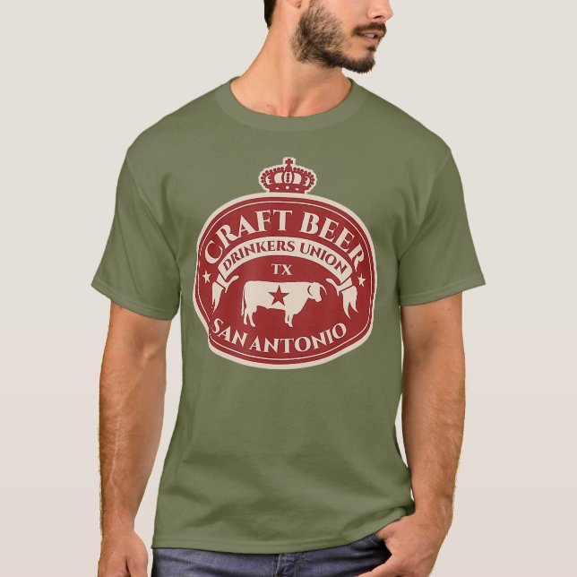 Camiseta Amantes de la cerveza Craft - San Antonio Texas (Anverso)