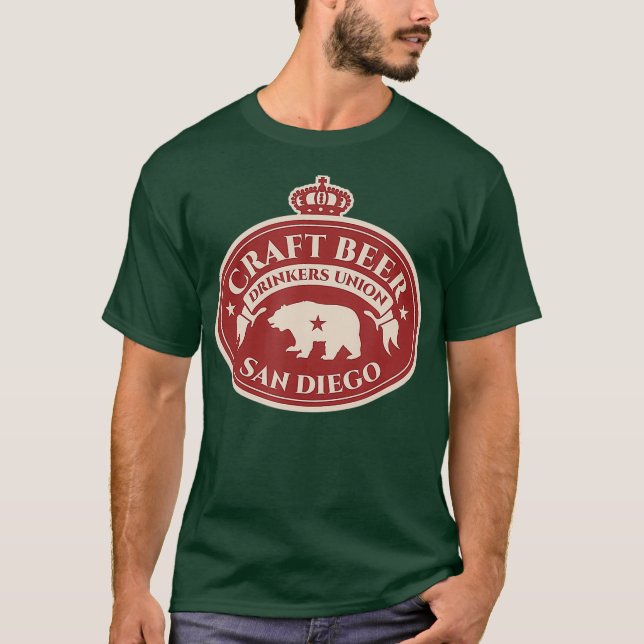 Camiseta Amantes de la cerveza Craft San Diego California (Anverso)