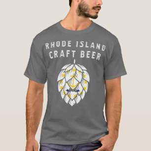 Camiseta Amantes de la cerveza Rhode Island State Flag Craf