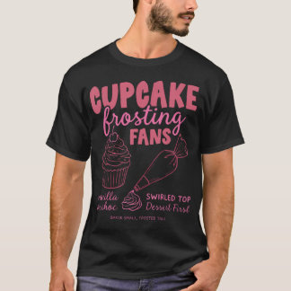 Camiseta Amantes de la cobertura de cupcakes postre dulce