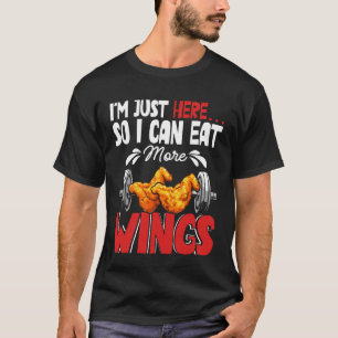 Camiseta Amantes de la comida de alitas Humor Fitness Gimna