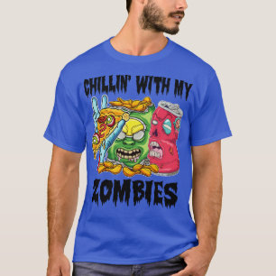 Camiseta Amantes de la comida de Halloween en Zombie Pizza 