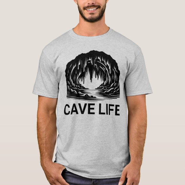 Camiseta Amantes de la Cueva de Cave Life Caver Climbing Ca (Anverso)