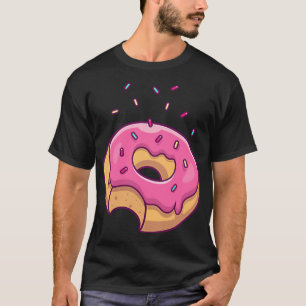 Camiseta Amantes de la flor rosada Donut Pocket Doughnut