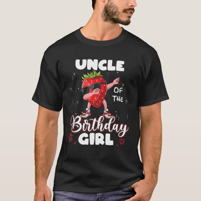 Camiseta Amantes De La Fruta Tío Del Chica De Cumpleaños Fr (Anverso)