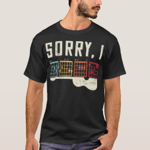 Camiseta Amantes de la guitarra divertidos mensaje oculto L