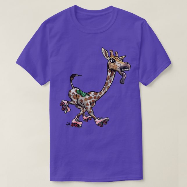 Camiseta amantes de la jirafa chica giraffe (2) (Diseño del anverso)