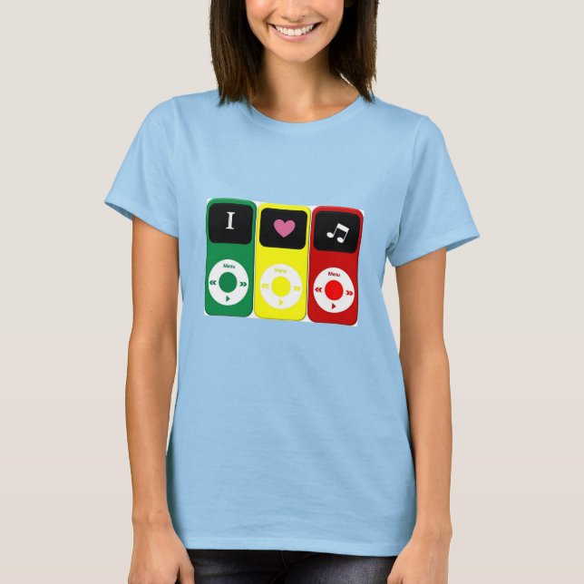 Camiseta Amantes de la música Ipod (Anverso)