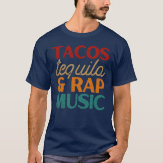 Camiseta Amantes de la música rap de Tacosequila Cinco amig