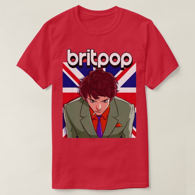 Camiseta Amantes de la música rock rock de Britpop Mod Suit (Diseño del anverso)