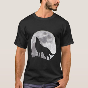 Camiseta Amantes De La Naturaleza De Luna Y Lobo