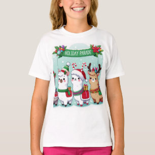 Camiseta Amantes de la Navidad de las llamas