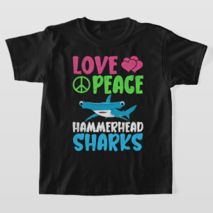 Camiseta Amantes de la Paz Tiburones Martillo Cute Animales