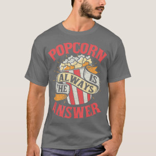 Camiseta Amantes de la película Popcorn en la noche