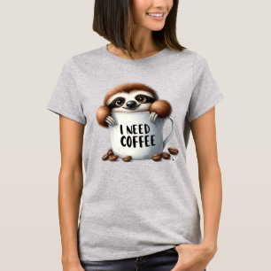 Camiseta Amantes de la pereza graciosos del arte de la pala