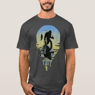 Camiseta Amantes de la pesca a pie de página divertidos pes