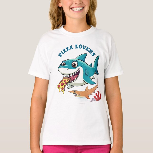 Camiseta Amantes de la pizza (Anverso)