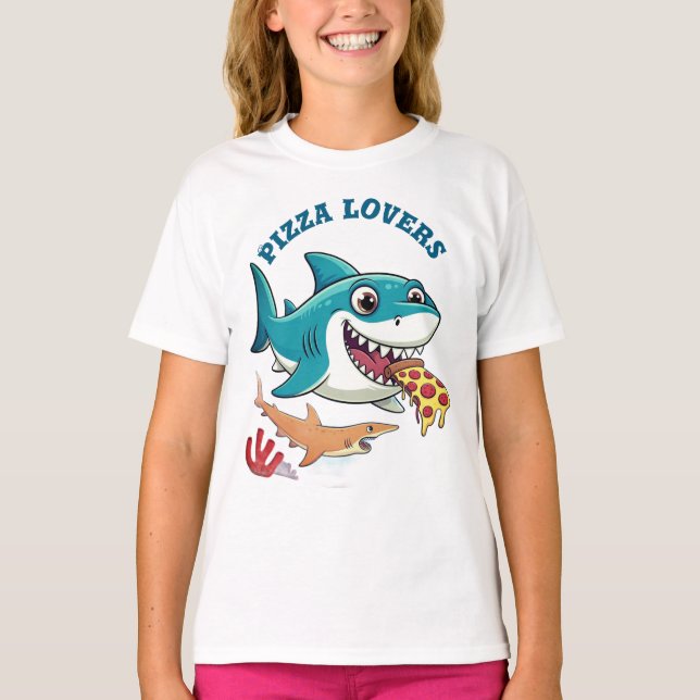 Camiseta Amantes de la pizza (Anverso)
