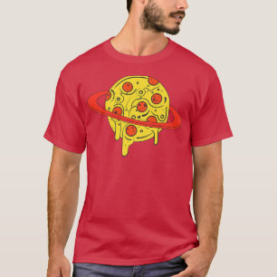 Camiseta Amantes de la pizza espacial de Guay, me encanta e