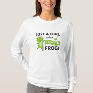 Camiseta Amantes De La Rana Animales Dulces Para Chicas Ros